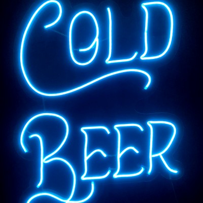 Cold Beer Yazılı Neon Led Işıklı Tablo
