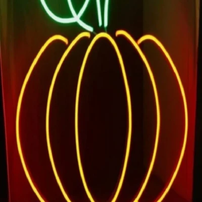Halloween Kabak Neon Led Işıklı Tablo
