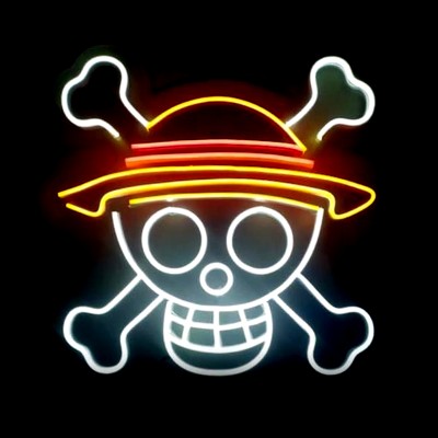 One Piece Amblemi Neon Led Işıklı Tablo