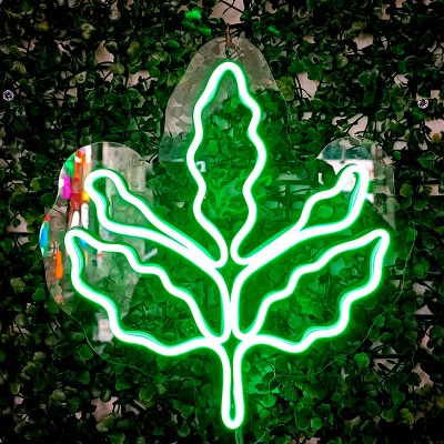 Palamut Dalı Yaprağı Taraftar Ürünü Neon Led Işıklı Tablo