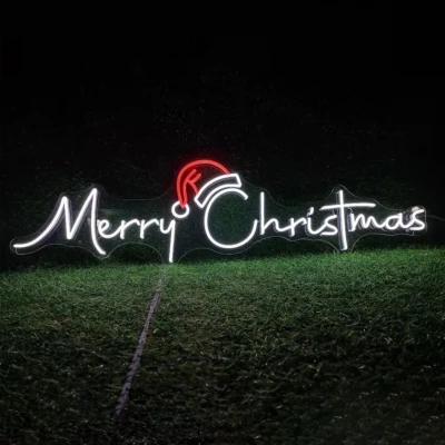Yılbaşı Merry Christmas Neon Led Işıklı Tablo v2