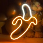 Çocuk Odası İçin Masaüstü Küçük Muz Şeklinde Neon Led Işıklı Tablo 14 x 20 cm