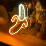 Çocuk Odası İçin Masaüstü Küçük Muz Şeklinde Neon Led Işıklı Tablo 14 x 20 cm
