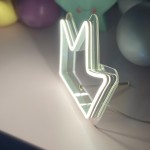 Masaüstü İçin Küçük Kral Tacı Şeklinde Neon Led Işıklı Tablo 20 x 15 cm 