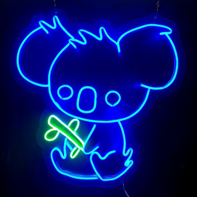 Koala Şeklinde Neon Led Işıklı Tablo