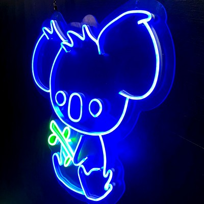 Koala Şeklinde Neon Led Işıklı Tablo