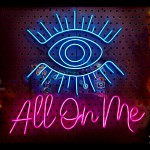 All Eyes On Me Neon Led Işıklı Tablo