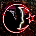 Atatürk Silüeti ve Türk Bayrağı Şeklinde Neon Led Işıklı Tablo