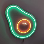 Avokado Neon Led Işıklı Tablo