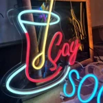 Çay Neon Led Işıklı Tablo