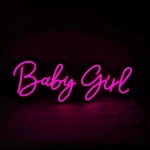 Baby Girl Yazılı Neon Led Işıklı Tablo