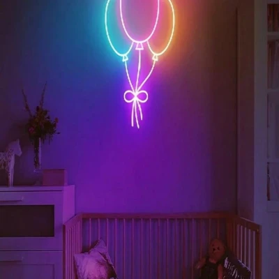 Balon Neon Led Işıklı Tablo