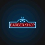 Barber Shop Neon Led Işıklı Tablo v2