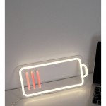 Batarya Şeklinde Neon Led Işıklı Tablo