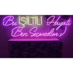 Bu Işıltılı Hayatı Ben Seçmedim Neon Led Işıklı Tablo