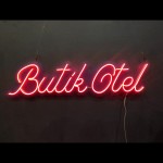 Butik Otel Yazılı Neon Led Işıklı Tablo