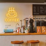 Coffee Yazılı Neon Led Işıklı Tablo