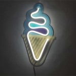 Külah Dondurma Neon Led Işıklı Tablo