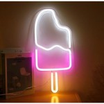 Dondurma Neon Led Işıklı Tablo v2