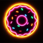 Donut Neon Led Işıklı Tablo v2