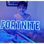 Fortnite Yazılı Neon Led Işıklı Tablo