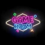 Game Room Yazılı v2 Neon Led Işıklı Tablo