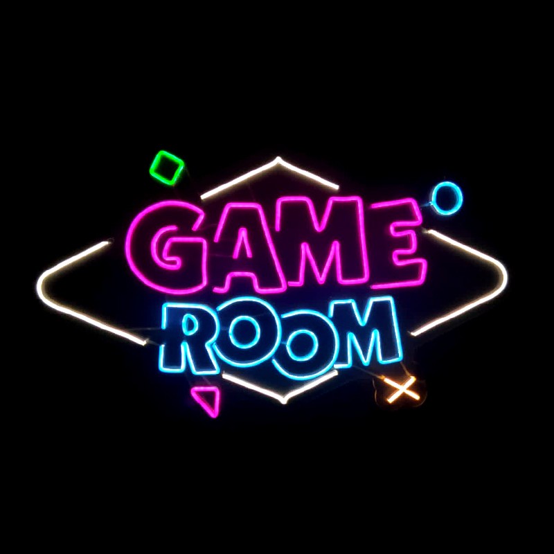Game Room Yazılı v2 Neon Led Işıklı Tablo