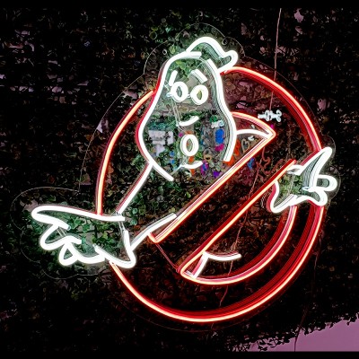 Hayalet Avcıları (Ghostbusters) Amblemi Neon Led Işıklı Tablo