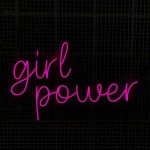 Girl Power Neon Led Işıklı Tablo v2