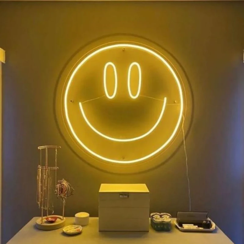 Gülen Yüz Smile Neon Led Işıklı Tablo