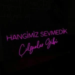 Hangimiz Sevmedik Çılgınlar Gibi Neon Led Işıklı Tablo