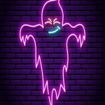 Hayalet Neon Led Işıklı Tablo v2