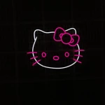 Hello Kitty Neon Led Işıklı Tablo