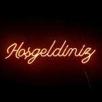 Hoşgeldiniz Yazılı Neon Led Işıklı Tablo