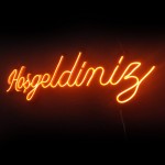 Hoşgeldiniz Yazılı Neon Led Işıklı Tablo