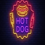 Hot Dog Neon Led Işıklı Tablo