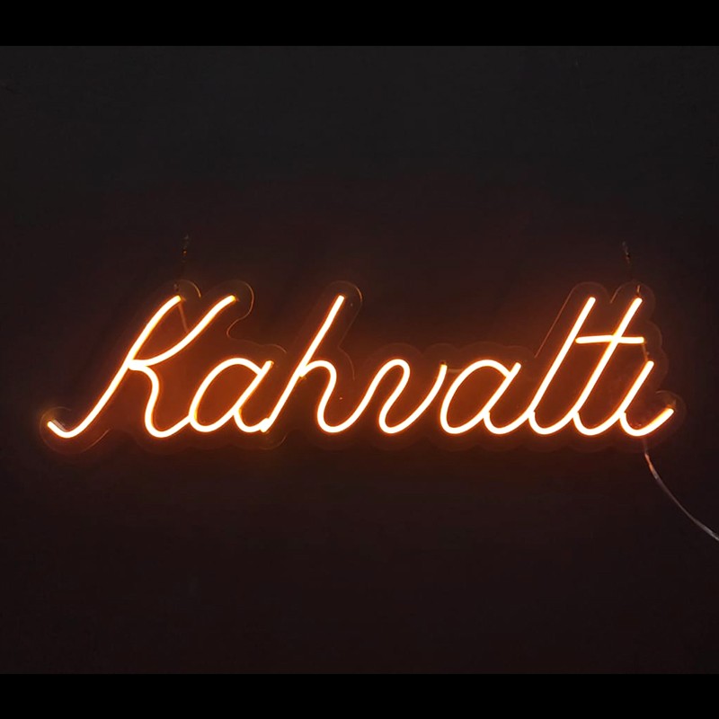 Kahvaltı Yazılı Neon Led Işıklı Tablo