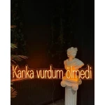 Kanka Vurdum Ölmedi Neon Led Işıklı Tablo