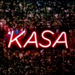 Kasa Yazılı Neon Led Işıklı Tablo