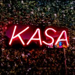 Kasa Yazılı Neon Led Işıklı Tablo