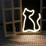 Kedi Neon Led Işıklı Tablo