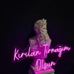 Kırılan Tırnağım Olsun Neon Led Işıklı Tablo