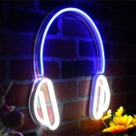 Kulaklık Şeklinde Neon Led Işıklı Tablo