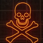 Kuru Kafa Neon Led Işıklı Tablo