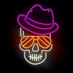 Kurukafa Neon Led Işıklı Tablo