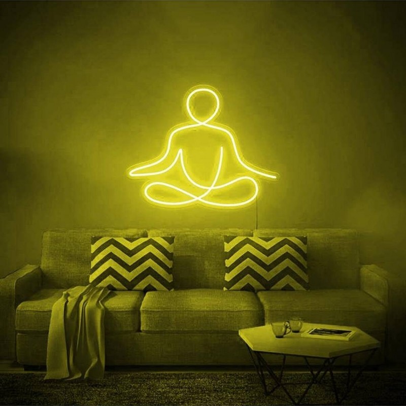 Meditasyon Neon Led Işıklı Tablo