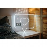 Mesaj İçerikli Kalp Neon Led Işıklı Tablo