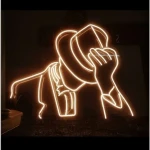 Michael Jackson Figürü Neon Led Işıklı Tablo
