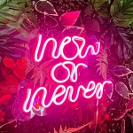 Now Or Never Yazılı Neon Led Işıklı Tablo