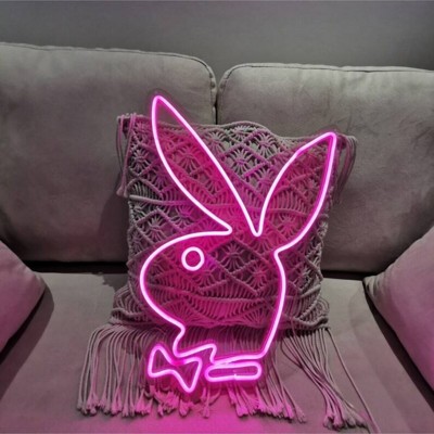 Playboy Tavşan Neon Led Işıklı Tablo